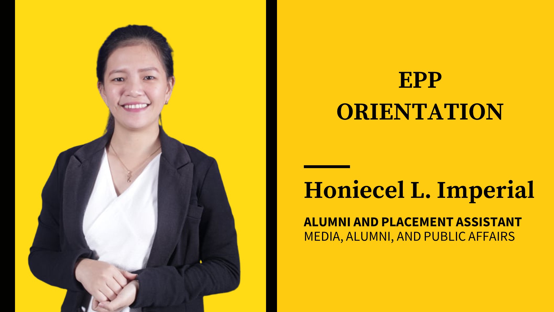 ENHANCED PLACEMENT PROGRAM ORIENTATION FOR S.Y. 2021-2022