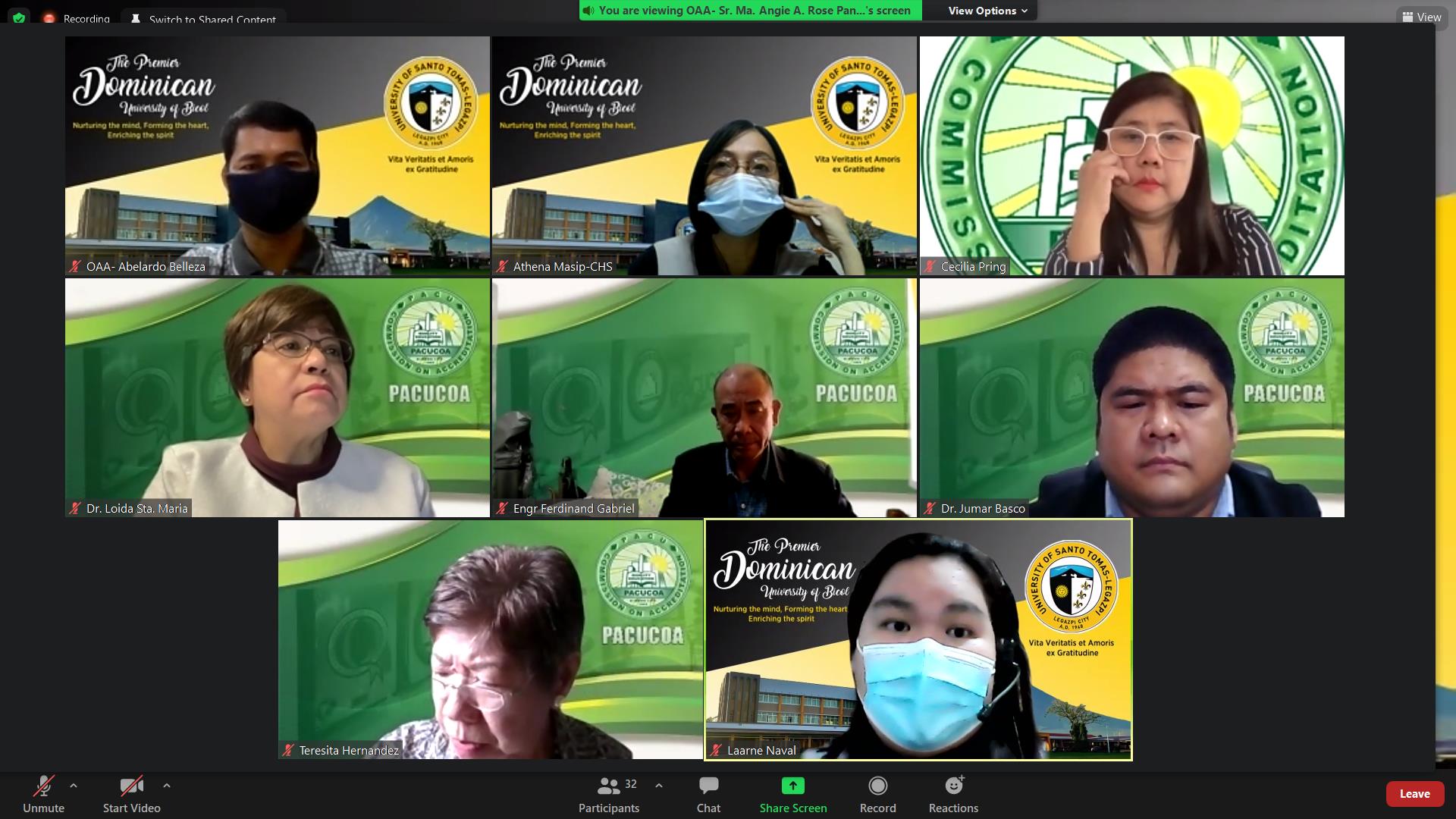 PACUCOA ACCREDITATION FOR NURSING (S.Y. 2021-2022)