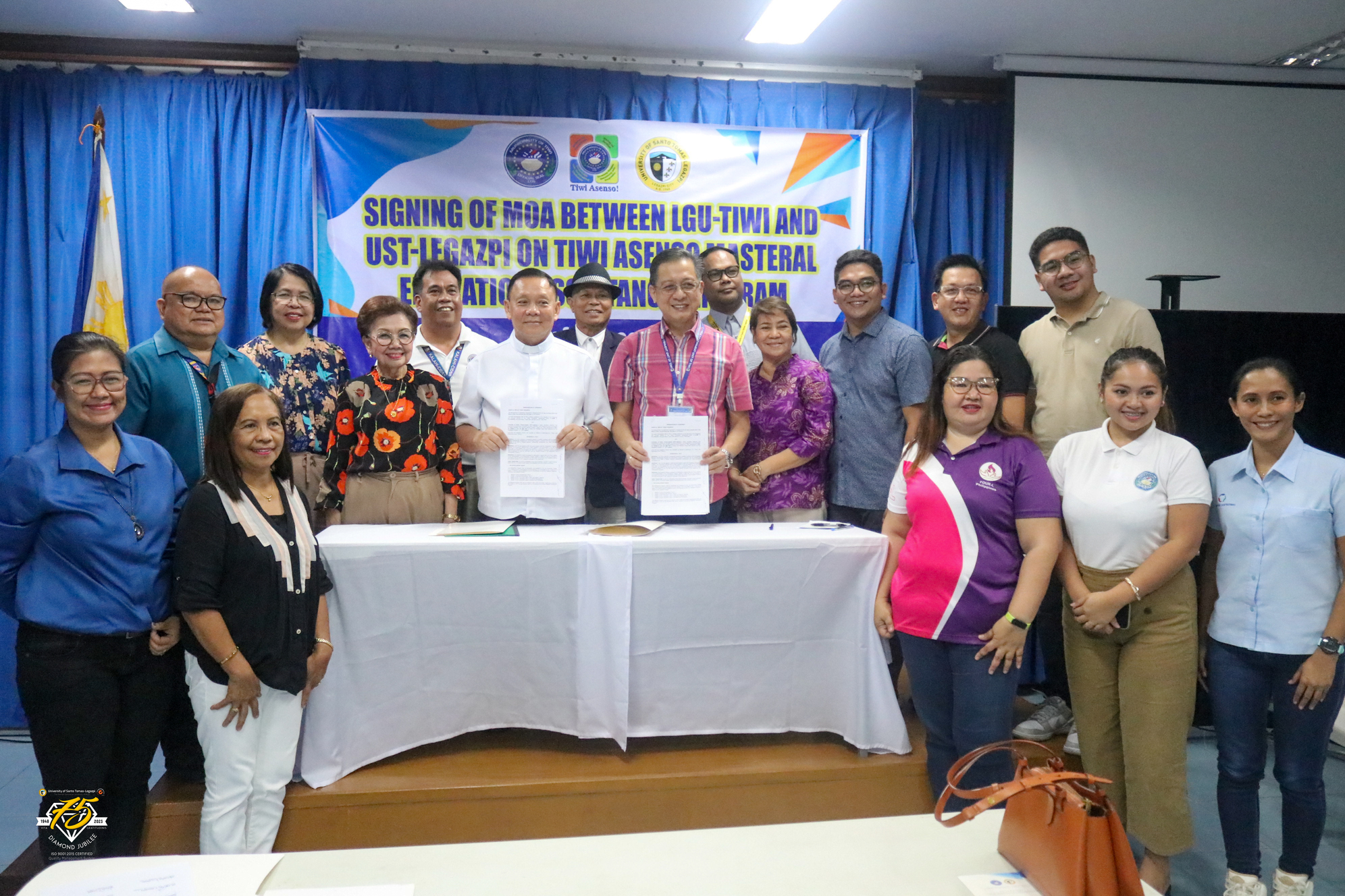 LGU Tiwi – UST-Legazpi “Asenso Masteral Scholarship Program” MOA Signing